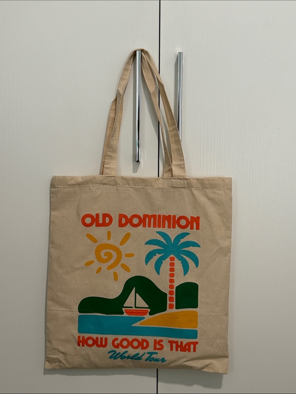 Old Dominion How Good Is That World Tour Canvas Tote Bag Concert Merch
